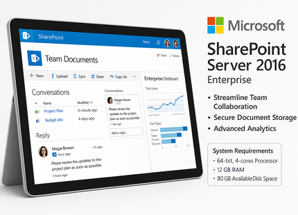 Microsoft SharePoint Server 2016 Enterprise 1 CAL - License