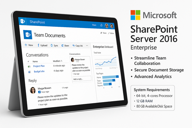 Microsoft SharePoint Server 2016 Enterprise 1 CAL - License